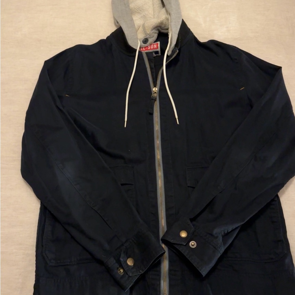 Men's Black Jacket with Hood